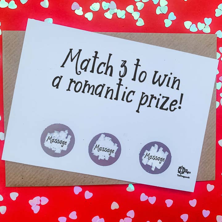 Tarjeta rasca y gana - Masaje para venta al por mayor de Dios Designs