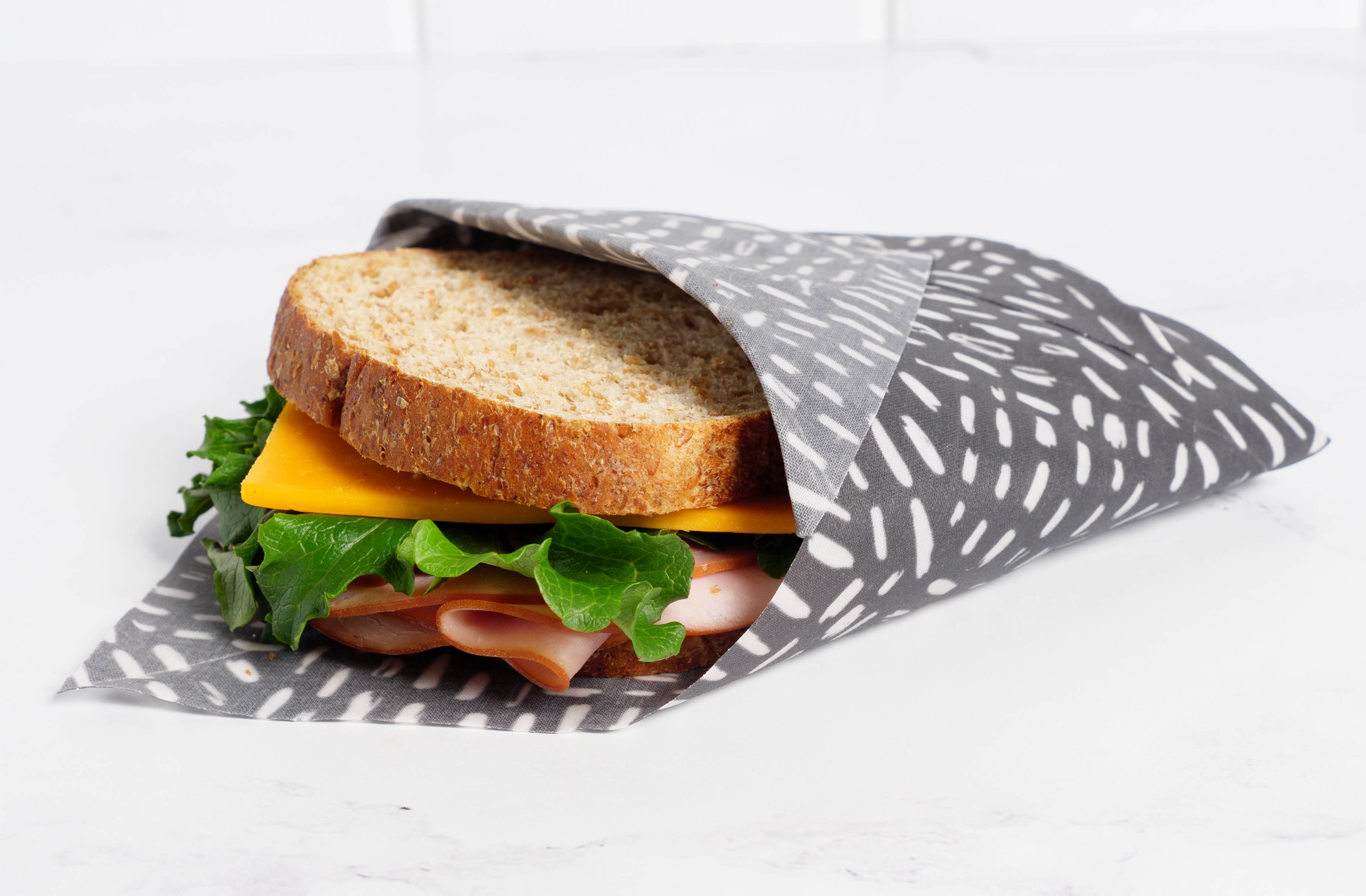 Z Wraps - Vente Sachet de conservation/film alimentaire - Lot de 3 emballages alimentaires réutilisables Z Wraps, noir et blanc2