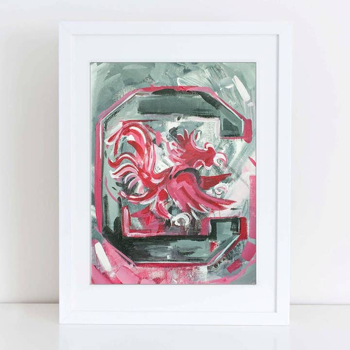 Brandon Art Co - Wholesale Art Print - South Carolina Gamecocks "Classic USC Logo" | Archival-Quality Art Print