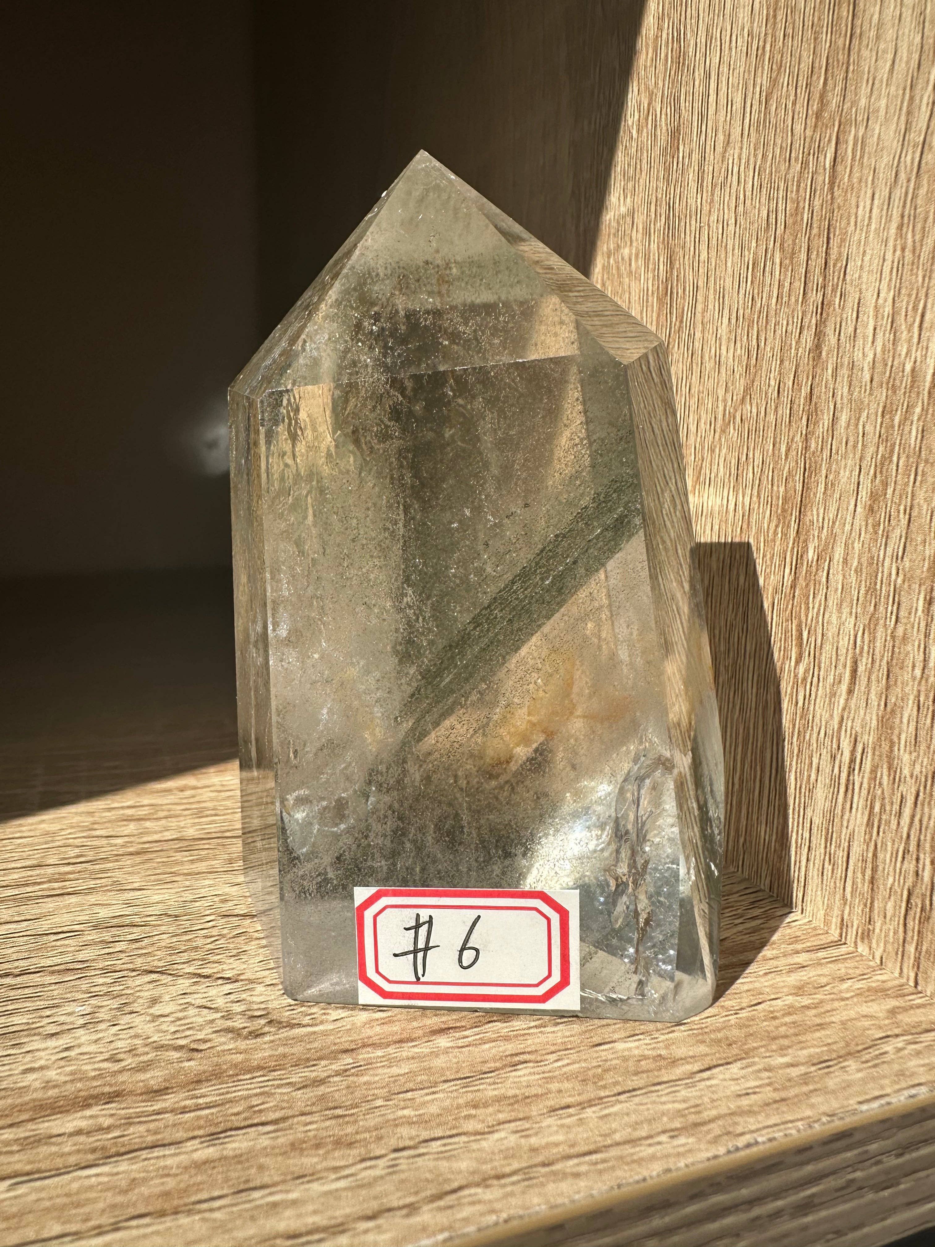 Moon Rituals - Wholesale Spiritual stone/crystal - Rare Natural Garden Quartz tower garden with Rainbow quartz point Lodolite tower Scenic Quartz crystal point green phantom quartz point， Christmas Crystal Gift #60