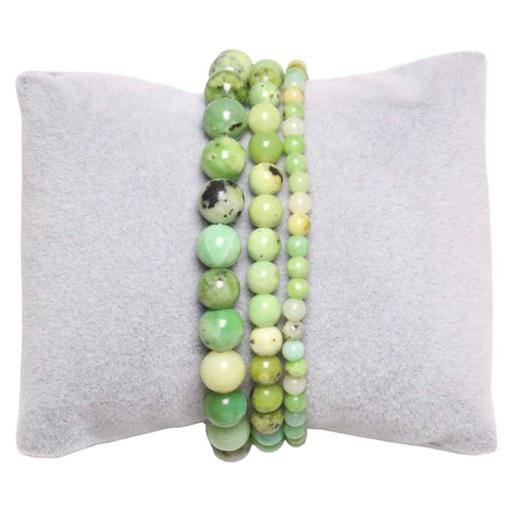 Chrysoprase Lemon A bracelet for wholesale by Foliesbijoux
