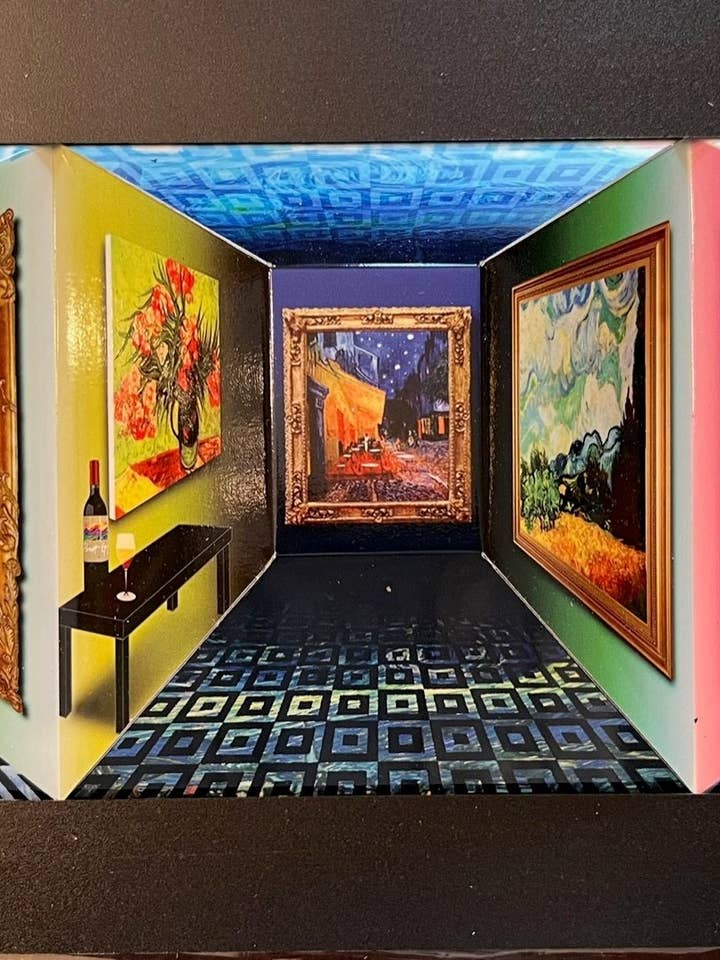 Art in Motion (AIM) A Collection of Pangborn Art in 3 Dimensions with black border for wholesale by Pangborn Collection