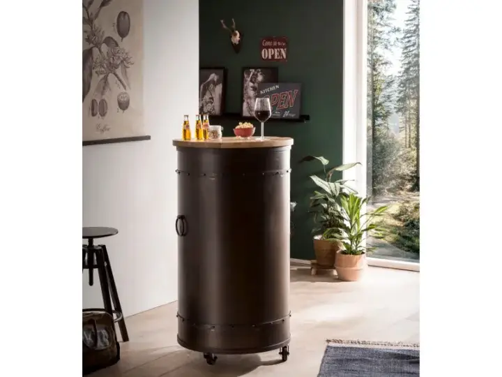 Capra Attilio – Carrinho de bar por atacado – Armário bar tanque de barril1