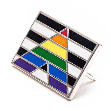 LGBTQ Ally Flag Enamel Pin for wholesale by Dream Maker Pins
