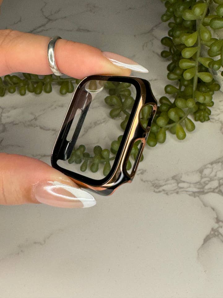 Glam horlogehoes - zwart/roségoud voor wholesale door My Glam Bands