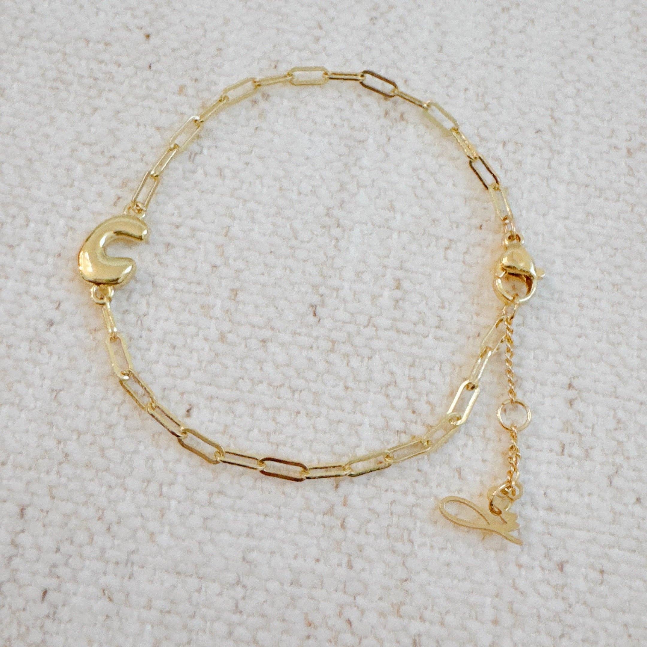 Ellison+Young - Wholesale Link & Chain Bracelet - Mini Balloon Initial Bracelet19