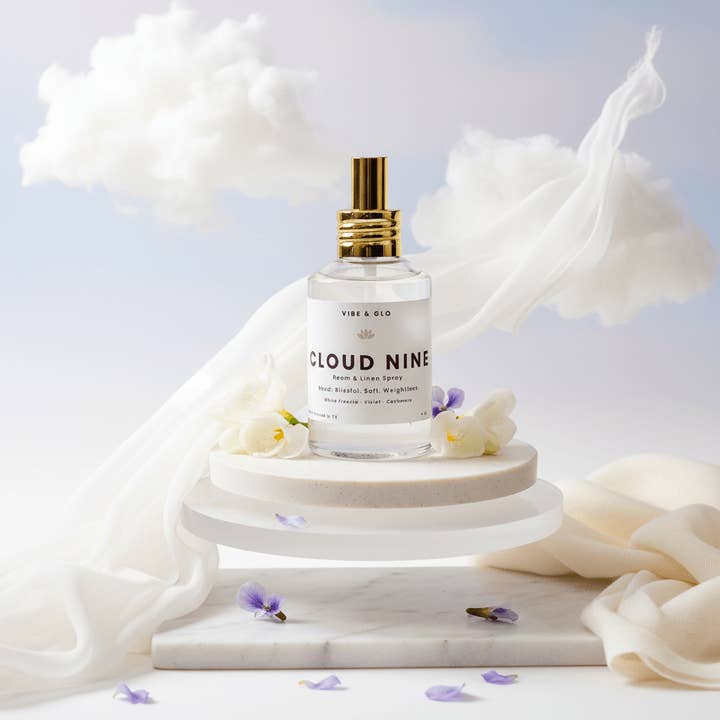 Cloud Nine – Cashmere Room & Linen Spray for wholesale by Vibe & Glo Candle Studio