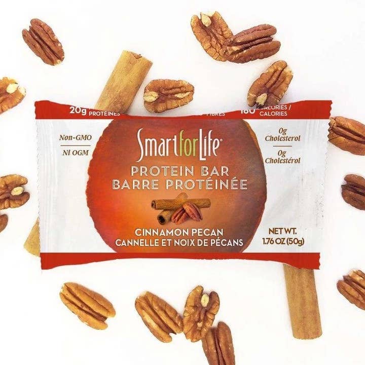 Smart for Life Low Sugar Cinnamon Pecan Protein Bar 12 Ct for wholesale by Smart For Life