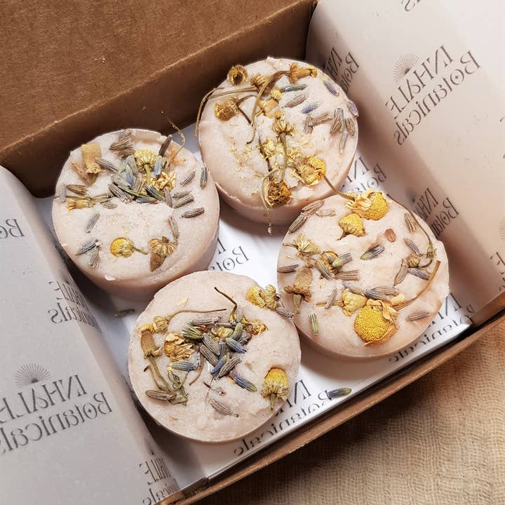 Inhale Botanicals - Wholesale Bath Bomb/Fizz - Warm Slumber Bath Truffles 4 x 25g1
