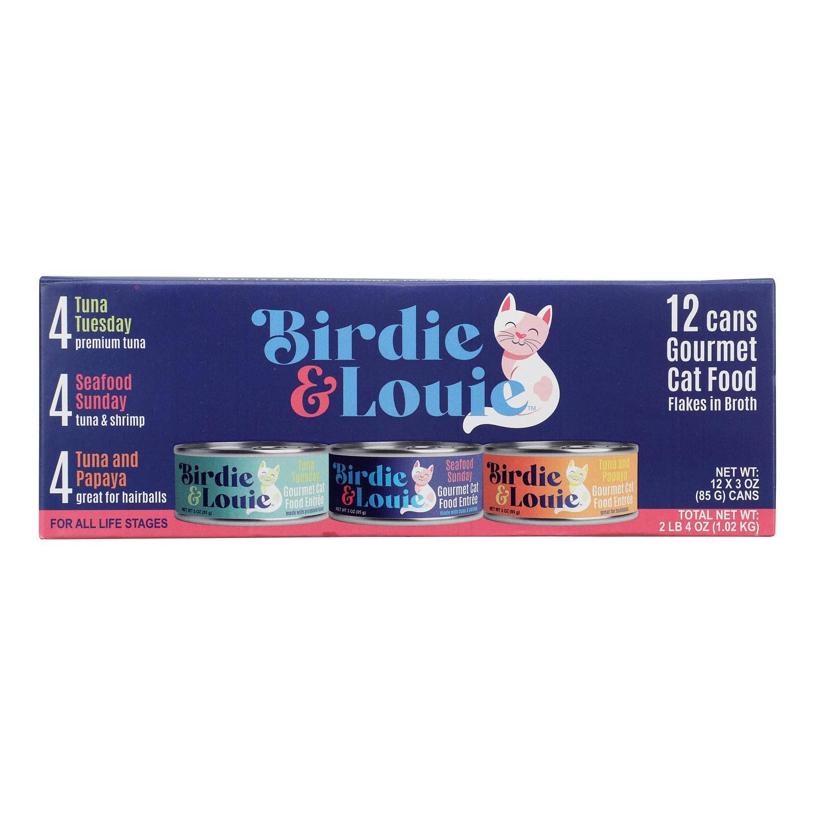 Ware Spark - Wholesale Pet Food - Cat - Birdie And Louie - Cat Food Wet 3 Varieties - Case Of 6-12 Count0