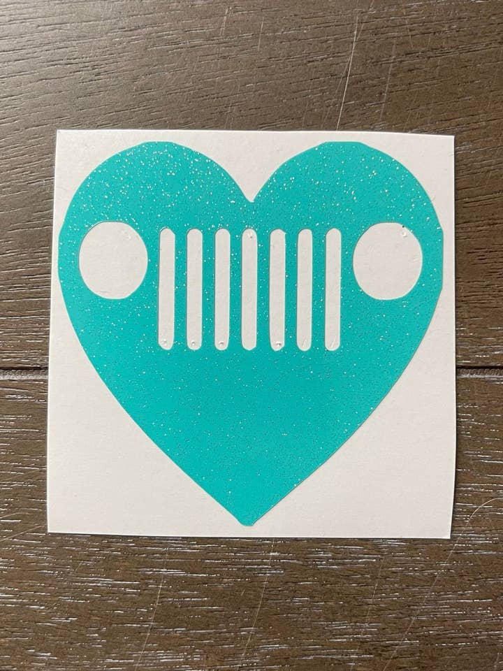 Decalque Jeep Heart por atacado de The Crazy Craft Girl LLC