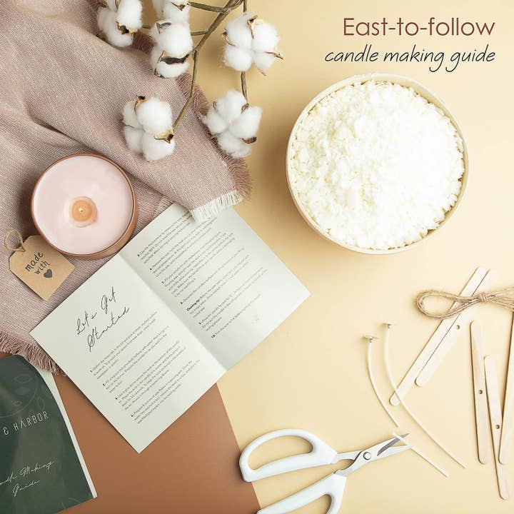 Clara Clark - Wholesale DIY Craft Kit - H&H Natural Soy Candle Making Kit with Dried Flowers7