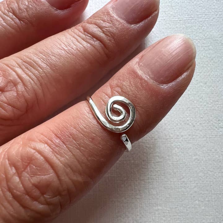 TayTayInspired - Vente Anneau/bague à empiler - Bague mi-doigt en spirale