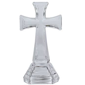 Napco - Wholesale Decorative Tabletop Object - Cross , Glass Item # 18097