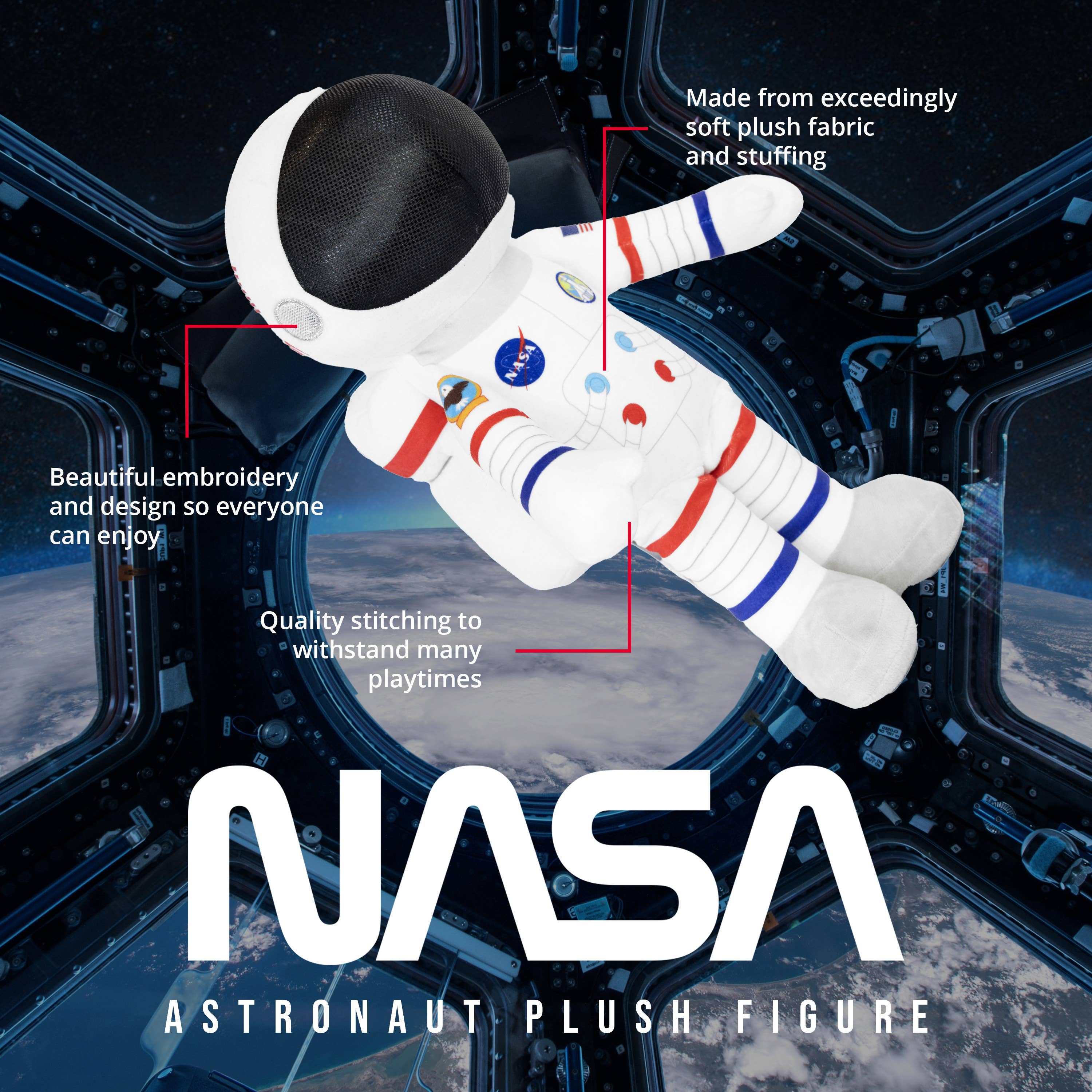 OrangeOnions - Wholesale Stuffed/Plush Toy - Kids & Baby - NASA Astronaut 36" Stuffed Plush Figure 1