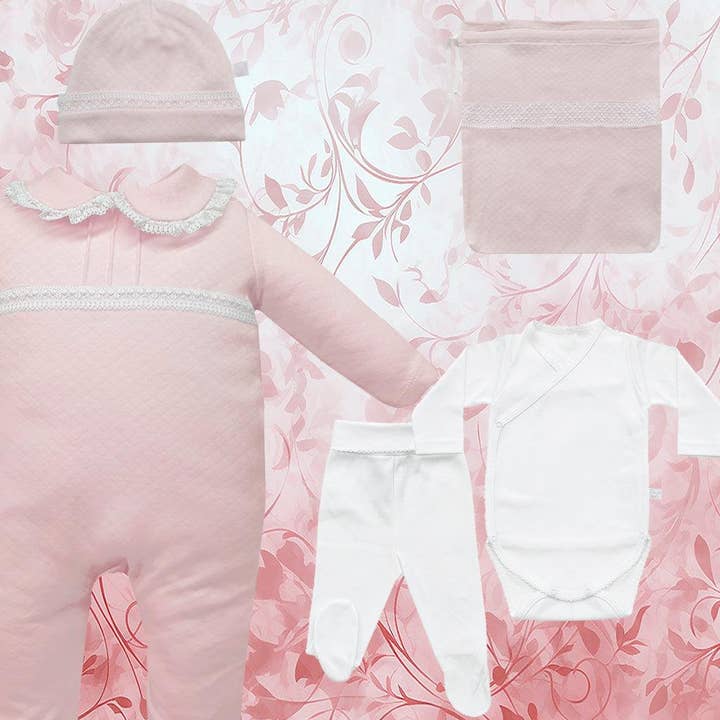 Première Tenue Mini Mimos 2 Rose pour la vente par Pim-Pam-Pum