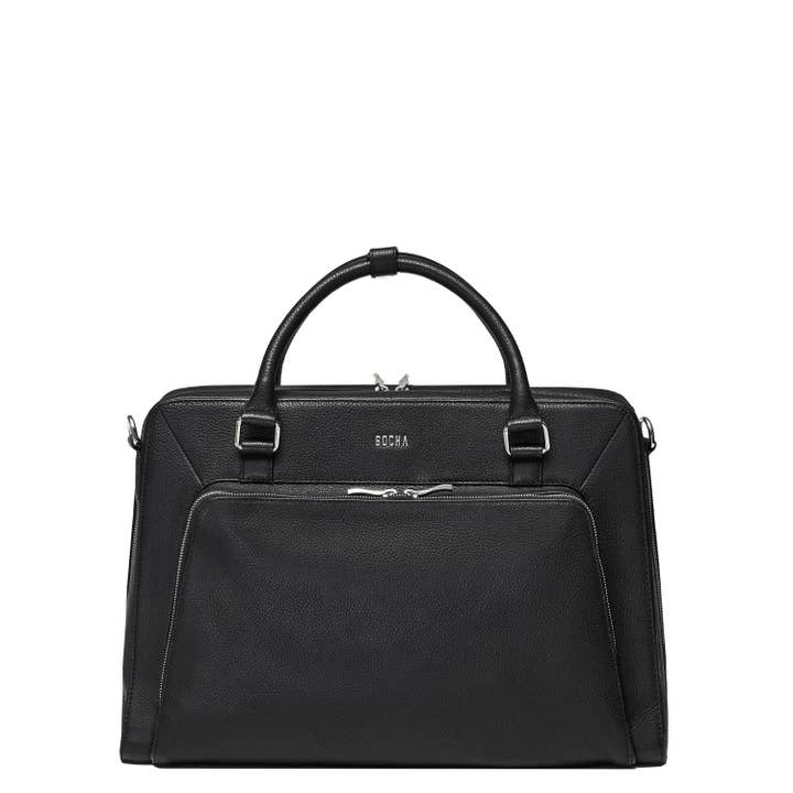 Socha - Wholesale Laptop Bag - Unisex - Laptop bag/business bag leather unisex black 15 inch0