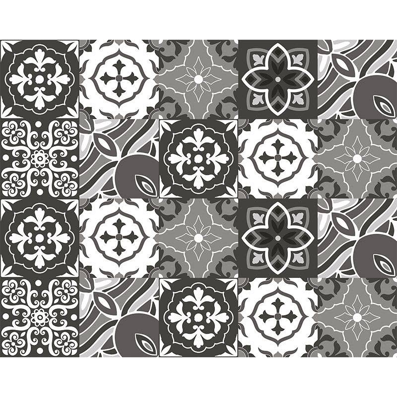 Pinted - Wholesale Wallpaper - Vinyl tiles in roll Black and White0