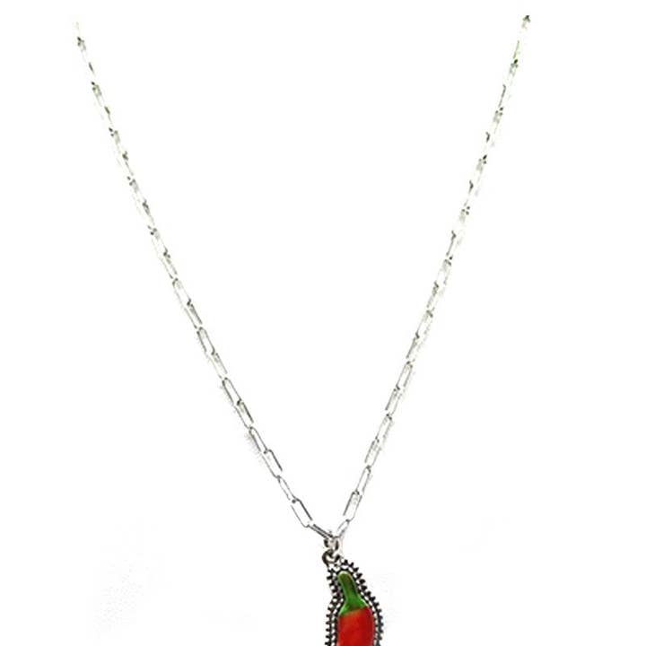 Snowing West - Wholesale Pendant/Charm Necklace - Red Chili Pepper Necklace