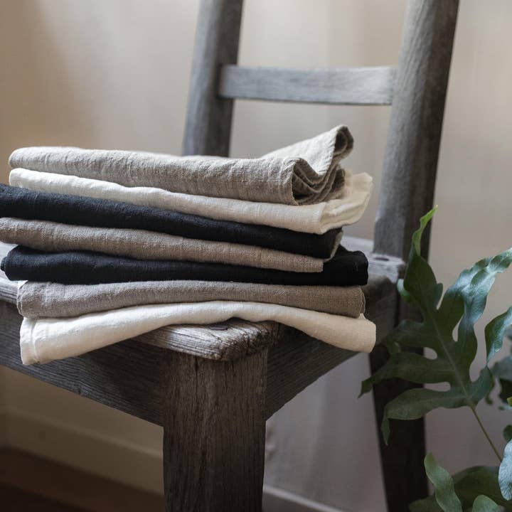 Rough Linen - Wholesale Tea Towel - Orkney Linen Set of Seven Tea Towels