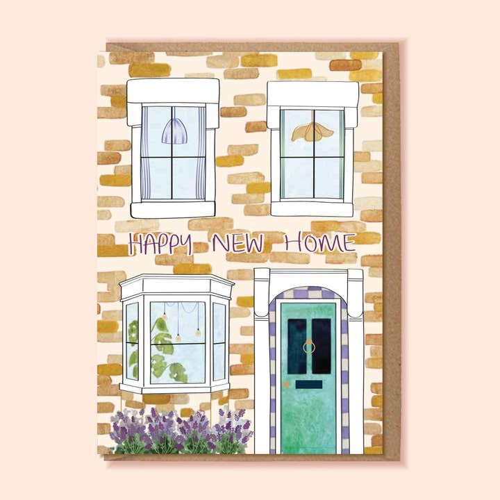 HAPPY NEW HOME A6 Card for wholesale by Jemma Leigh Design
