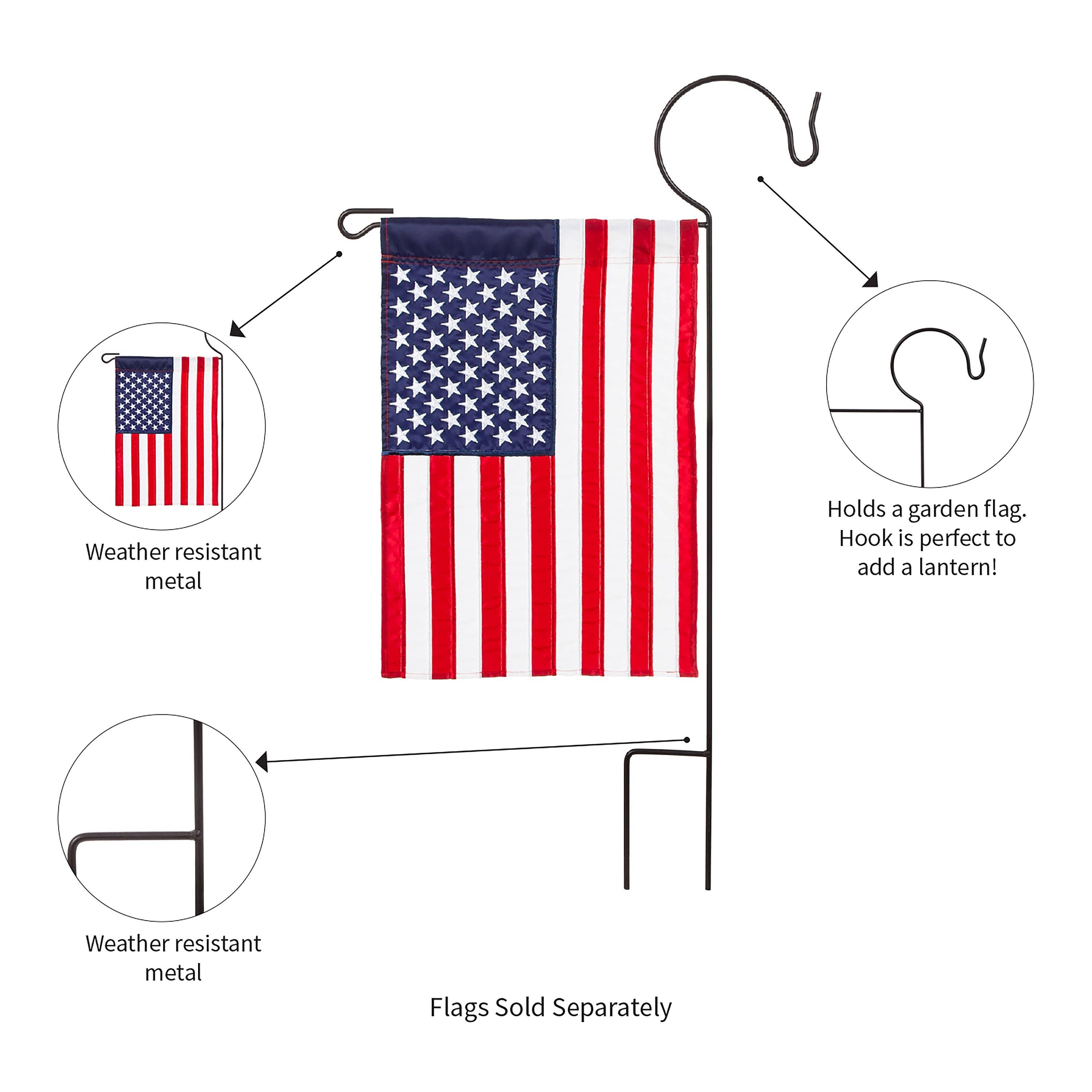 Evergreen Enterprises - Wholesale Flagpole - Garden Flag Stand with Shepherd's Hook2