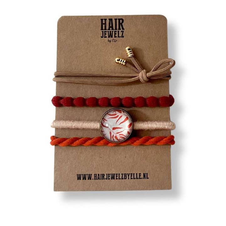 Colourband “Cognac Leaf” for wholesale by Hairjewelz by Elle