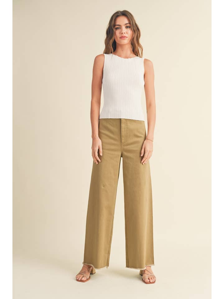 MIOU MUSE - Wholesale Knit Top - Women's - T3779 VISCOSE RIBBED KNITTED TOP8