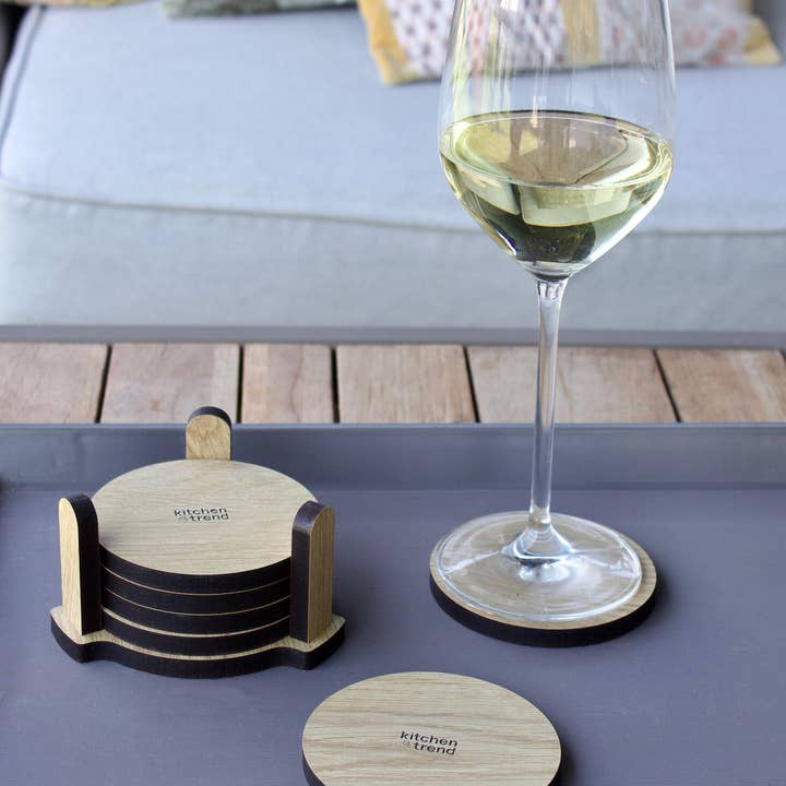 Kitchentrend products – wholesale Coasters – Set/6 coasters eiken