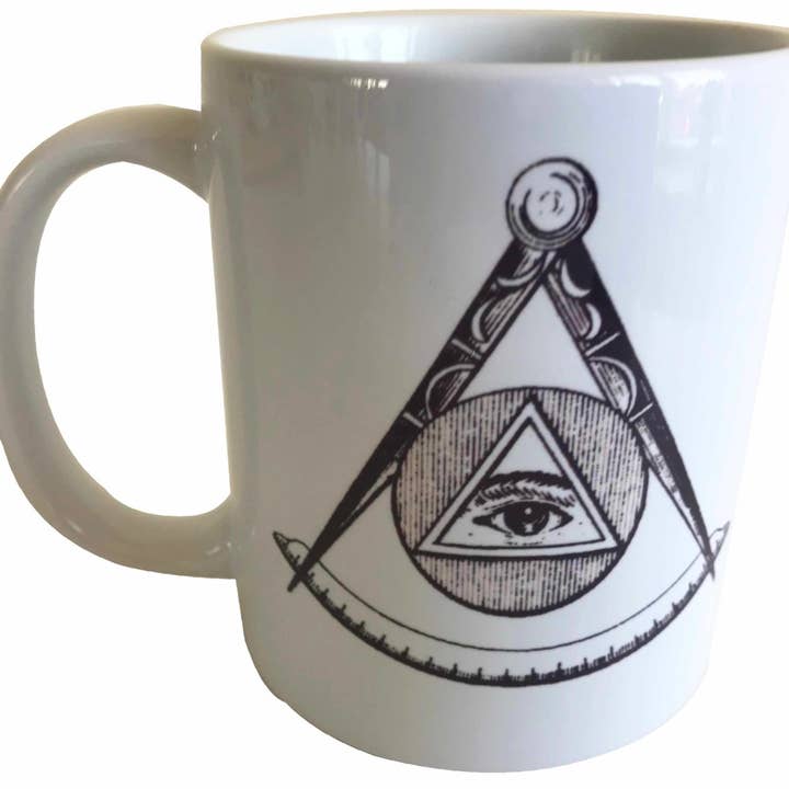 All Seeing Eye - Masonic - 11oz Printed Ceramic Mug for wholesale by Witherden's Workshop