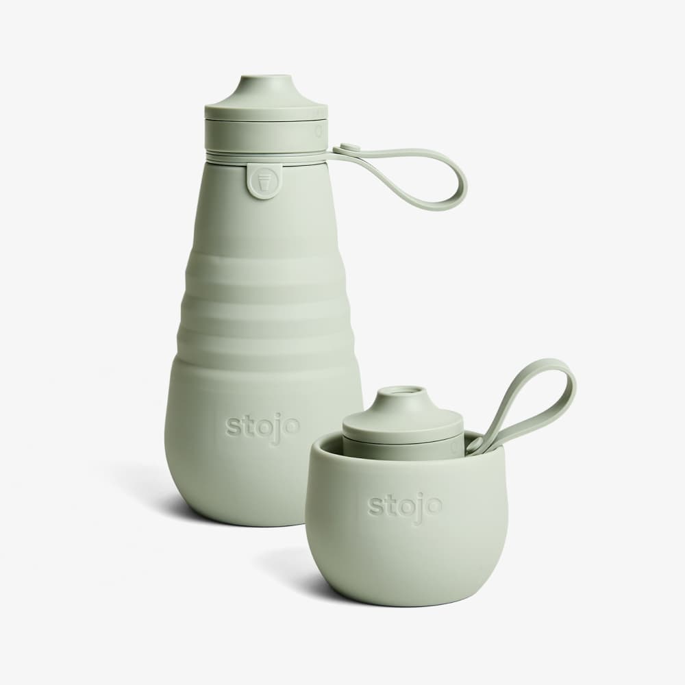 Stojo - Wholesale Water Bottle - 20oz | 592mL Collapsible Sports Bottle - Collapsed Packaging2