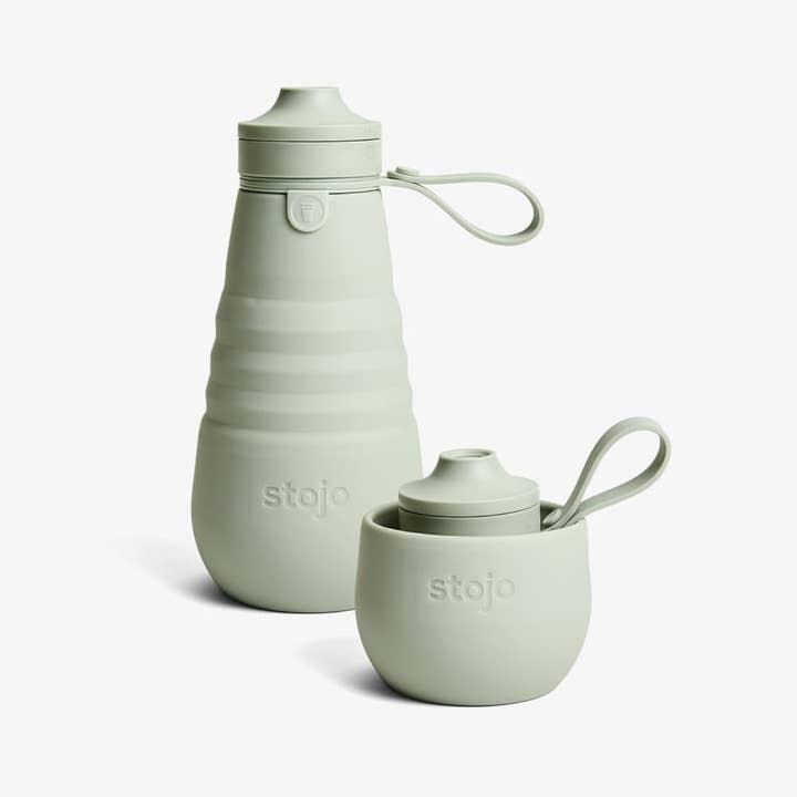 Stojo - Wholesale Water Bottle - 20oz | 592mL Collapsible Sports Bottle - Collapsed Packaging2