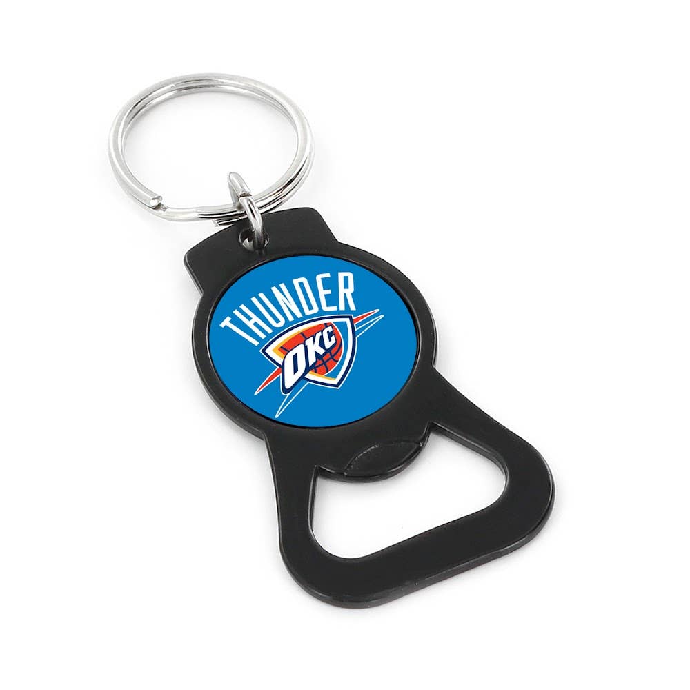 Aminco USA - Wholesale Keychain - Unisex - NBA Oklahoma City Thunder Bottle Opener Keychain, Black0