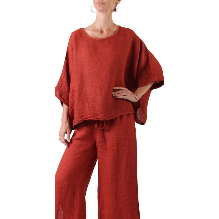 Linen Kaftan Blouse for wholesale by Gigi Moda