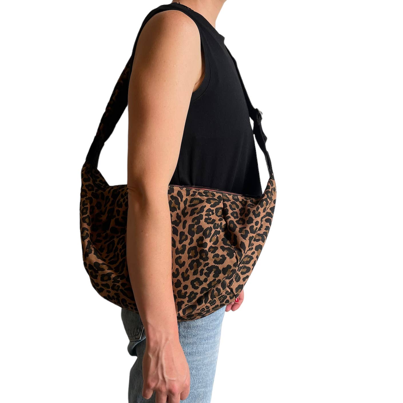 Sixton London – wholesale Crossbody bag – Women's – Brixton cross body sling bag - brown leopard print - large4