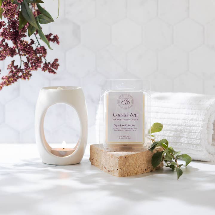 Coastal Zen- 2.5 oz Soy Wax Melt for wholesale by Scented By Shayian
