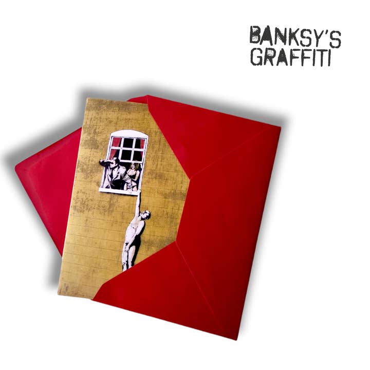 URBAN.ITY SRL - Wholesale Everyday Greeting Card - Banksy Greeting Card - Well Hung Lover