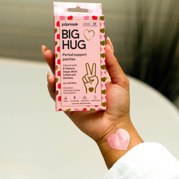 Popmask London - Wholesale Acne/Hydrocolloid Patch - Big Hug Topical Vitamin Period Support Patches – 10 Pack2