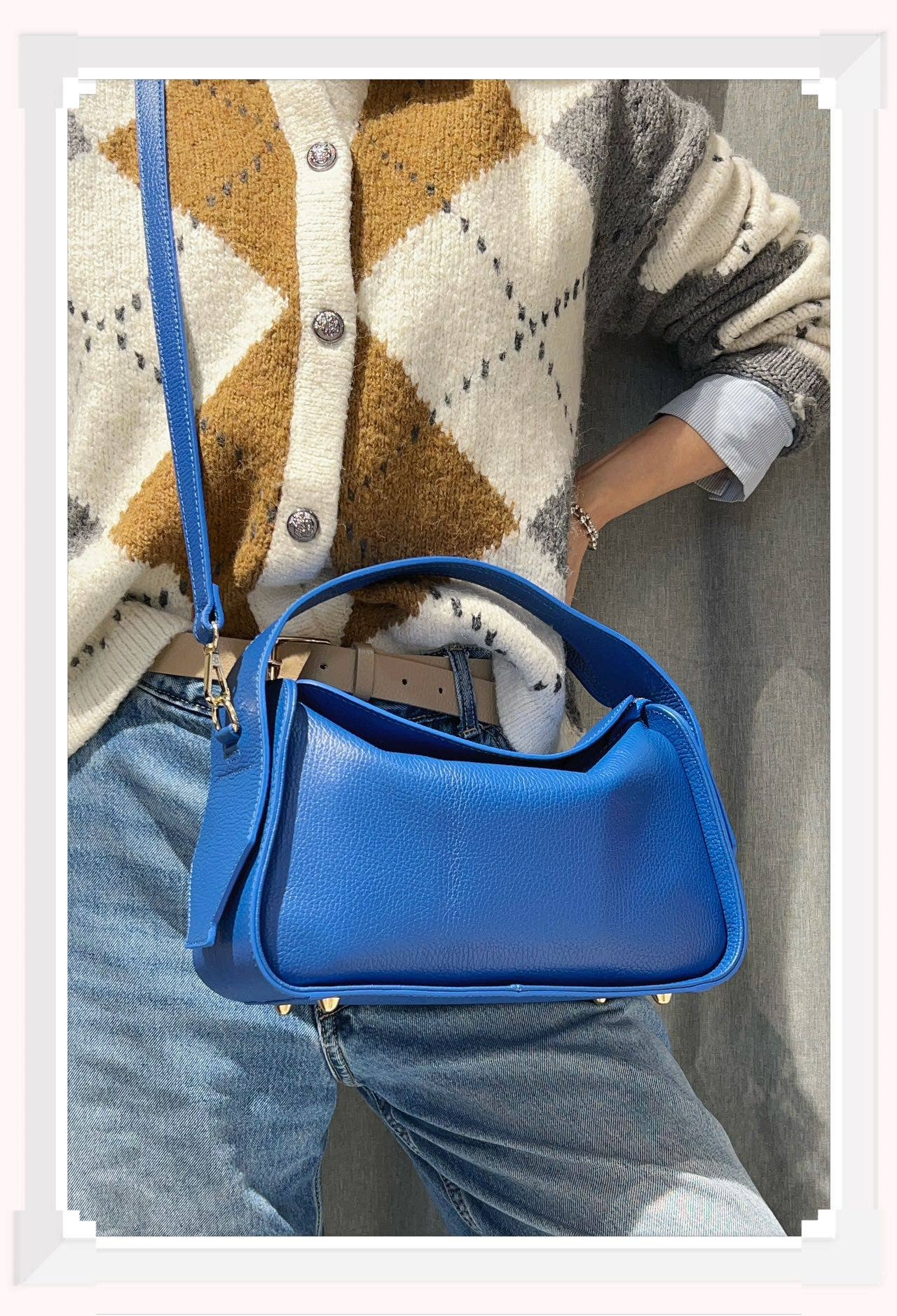 Z et Z – Großhandel Schultertasche – Damen – Handtasche aus genarbtem Leder mit Reißverschluss15