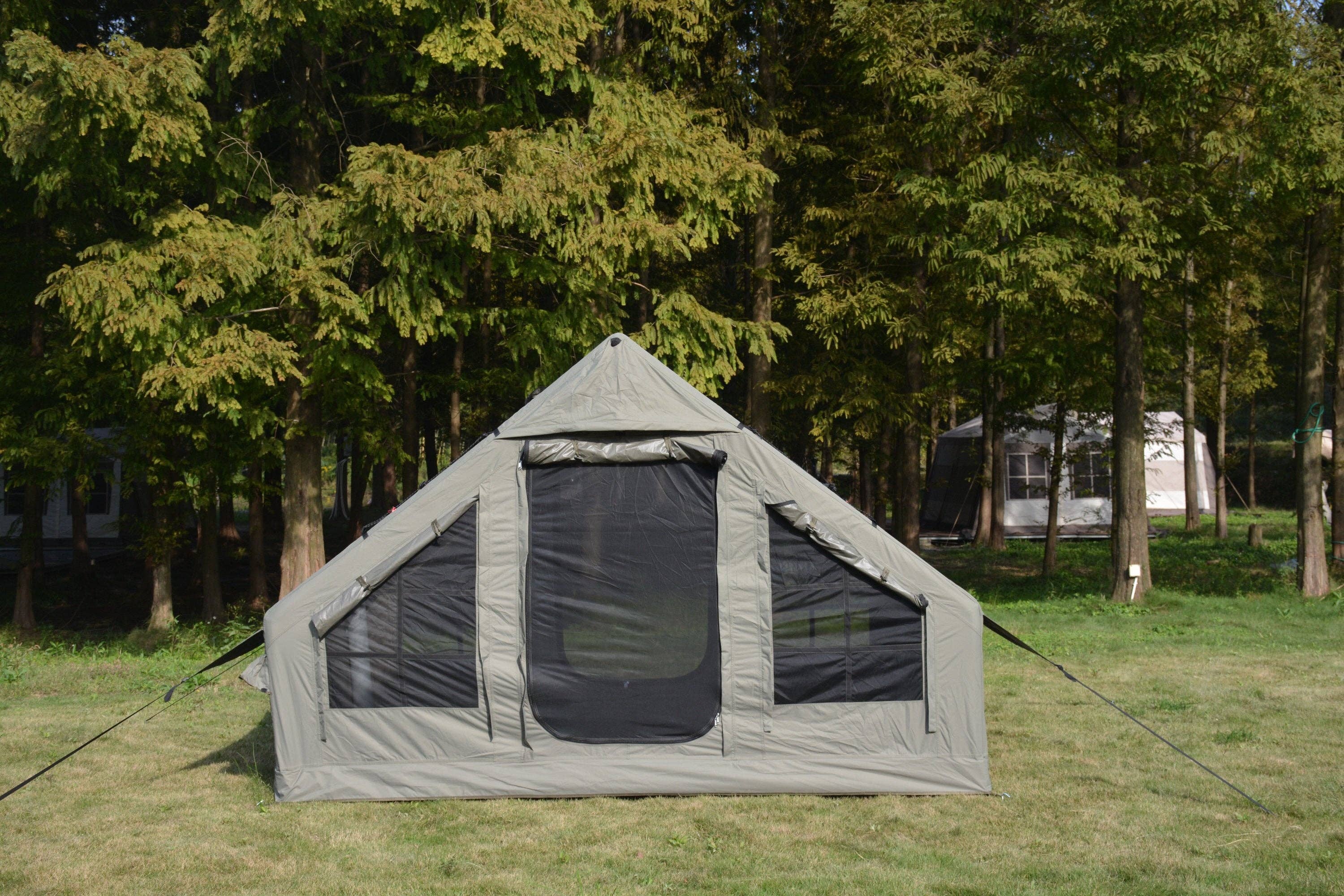 39F Inc. - Wholesale Tent - Inflatable 4–6 Person Camping Tent with Stove Jack Green11