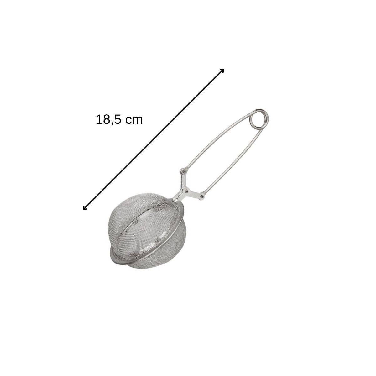 Zenker - Venta al por mayor Colador/infusor - Infusor de té tipo pinza de acero inoxidable de 18,5 cm Fackelmann2