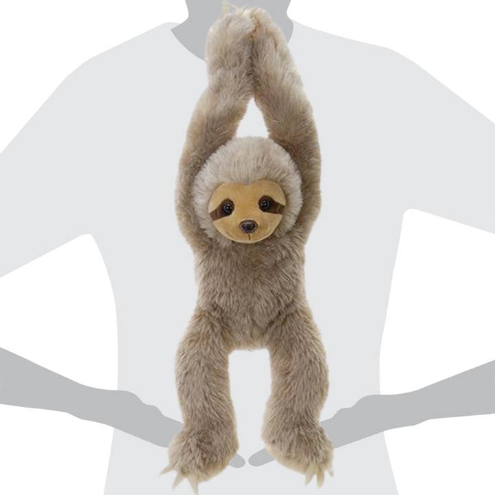 Kelli's - Wholesale Stuffed/Plush Toy - Kids & Baby - Plush Sloth with Velcro Hands - Tan1