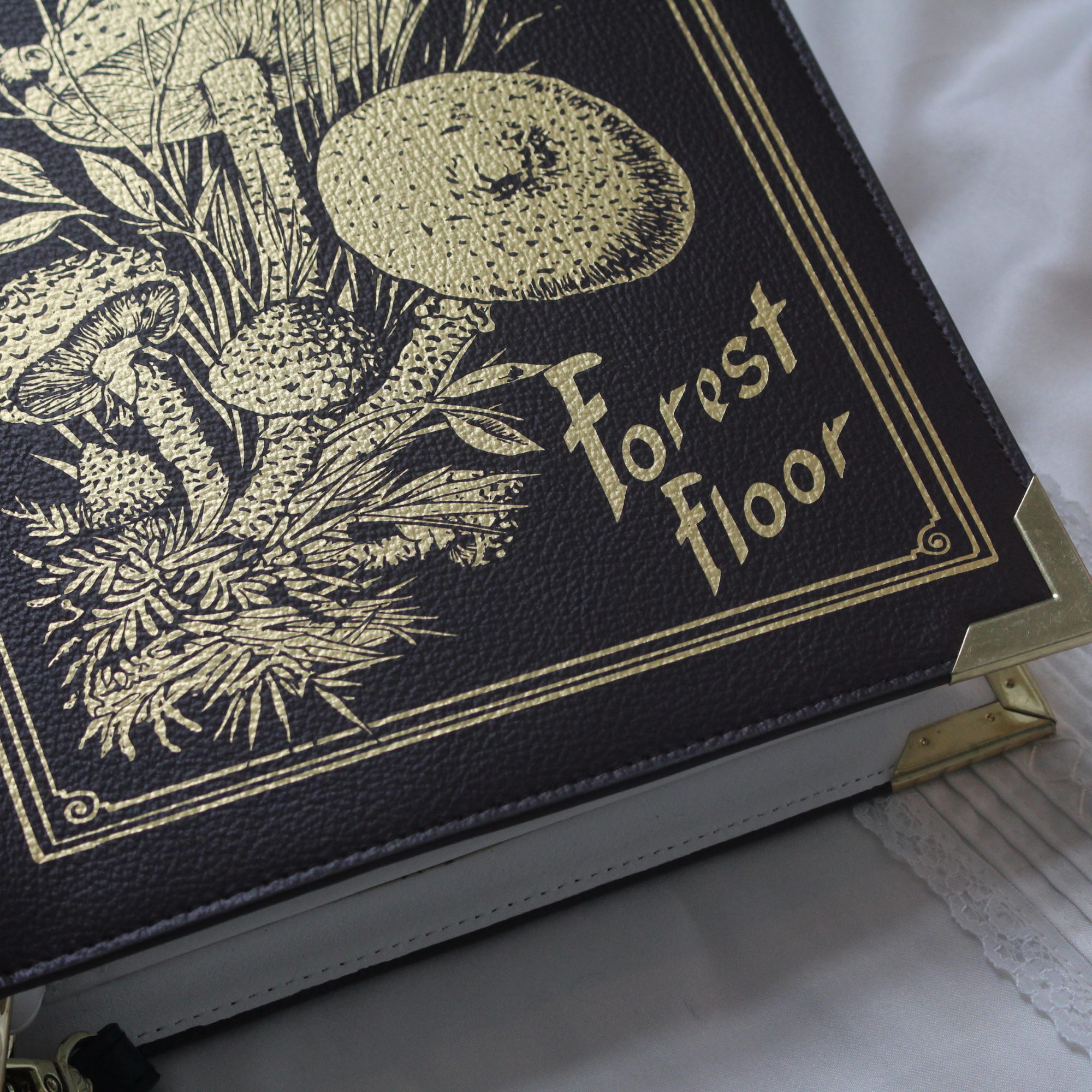 Well Read Company - Wholesale Crossbody Bag - Women's - Luxury Gold Foiled Secrets of the Forest Floor Book Handbag Crossbody Purse6