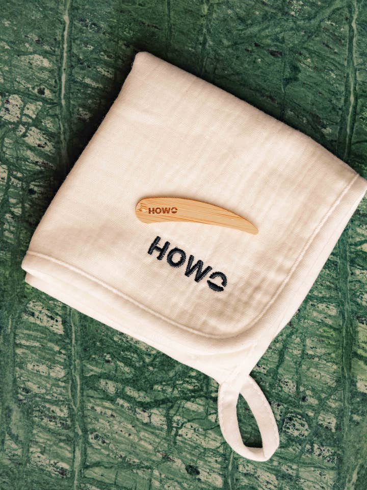 MUSLIN CLOTH + BAMBOO SPATULA SET for wholesale by HOWO