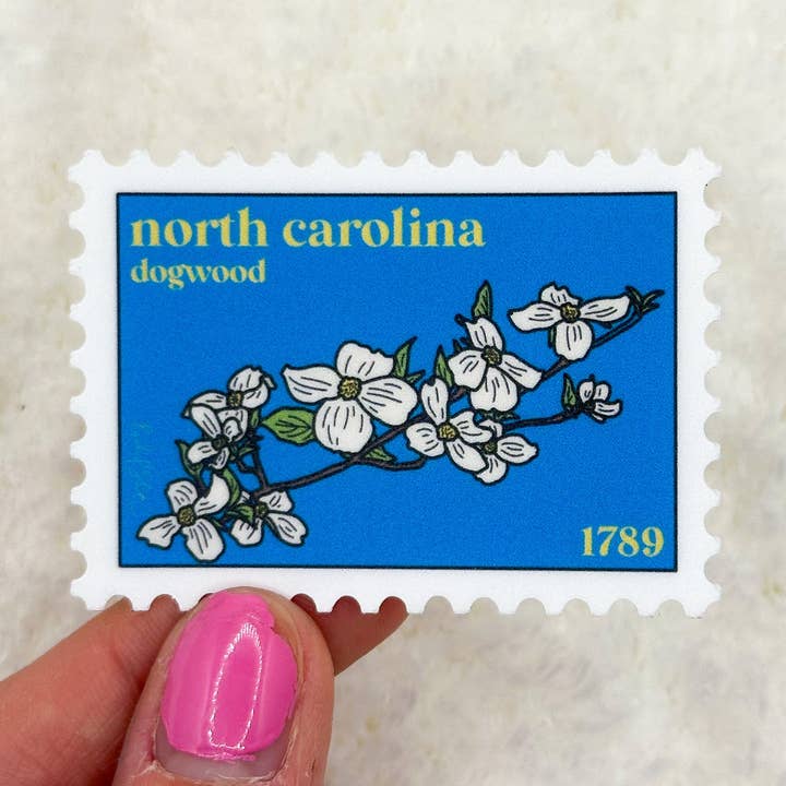 Slik Art and Design - Wholesale Sticker - North Carolina Stamp Sticker0