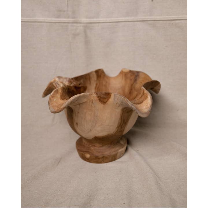 Twenty Third by Deanne - Wholesale Decorative Plate/Dish/Bowl - Teak Bloom Bowl2