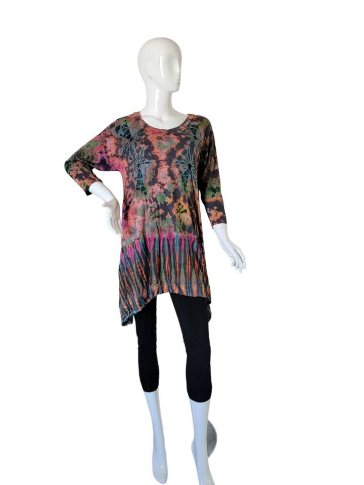 Evergreen Guardian Imports - Wholesale Tunic - Women's - TSS304B Quarter Sleeves Tunic Top