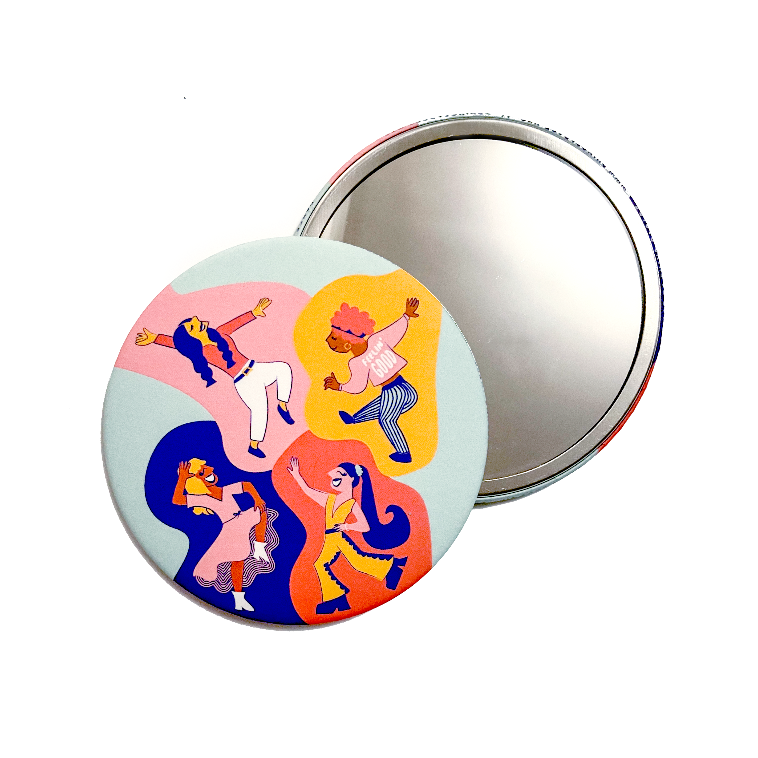 Rhino Parade - Wholesale Compact Mirror - Dancing Girls Pocket Mirror0