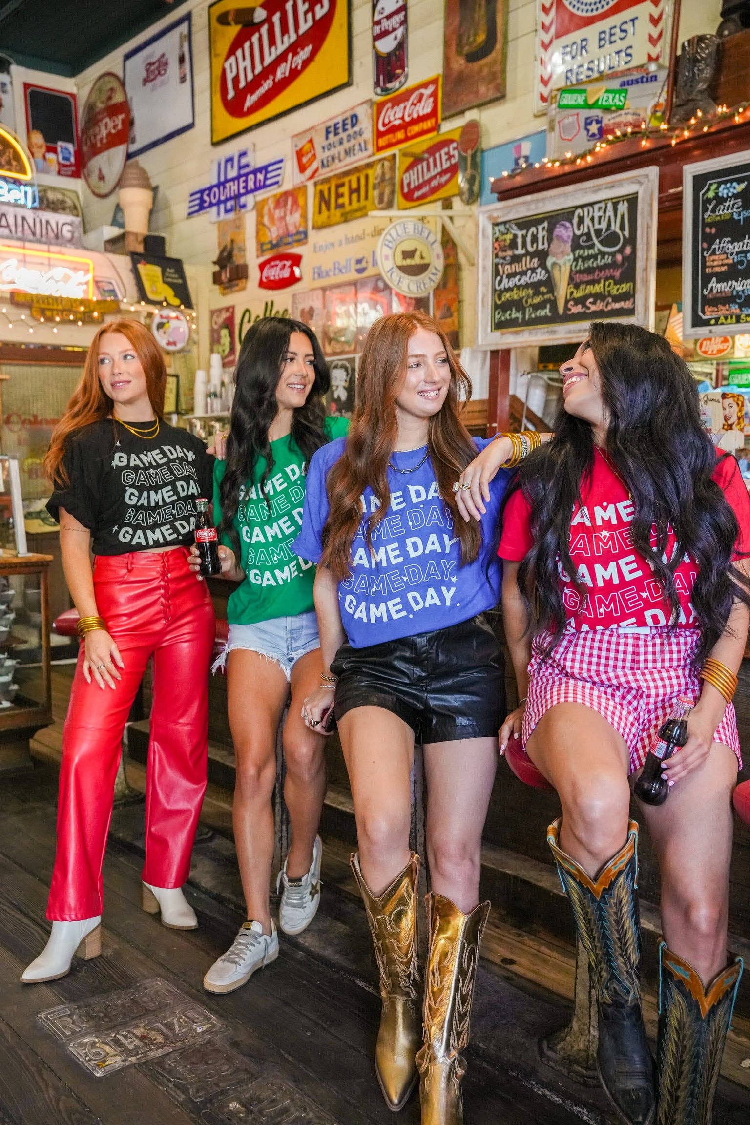 Summer Tees - Wholesale Screen Printed T-Shirt - Women's - WAVY GAME DAY TEE2