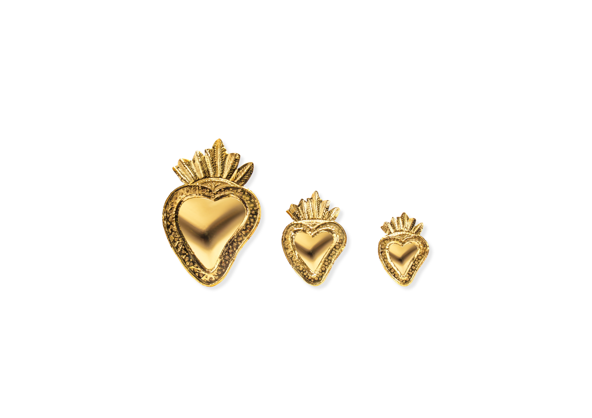 ZocoChic - Wholesale Wall Accent - Set of 3 Decorative Ex Voto Hearts, Wall Art, Exvoto0